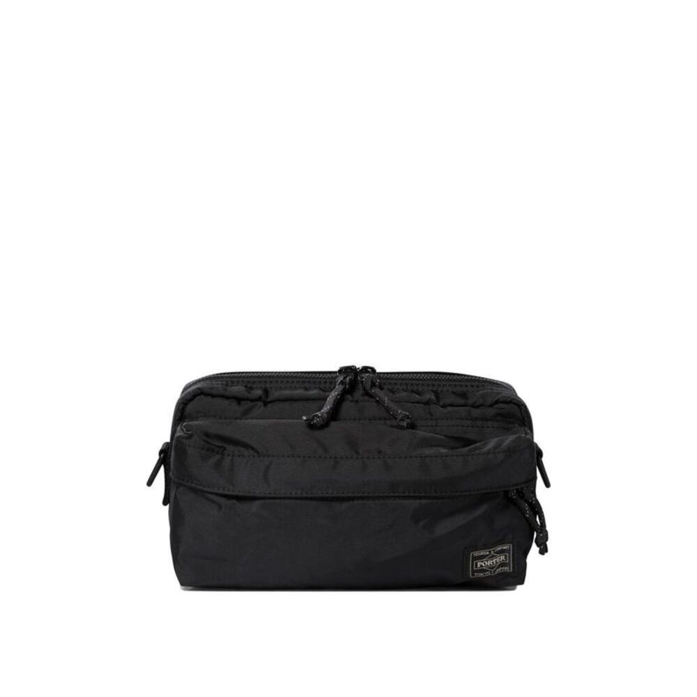 PORTER Waist Bag with Drawstring Detail Men BLACK Handbags